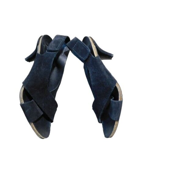 Pedro Garcia Size 40 / 9.5 Black Suede Leather Designer Heels Shoes - Picture 2 of 4